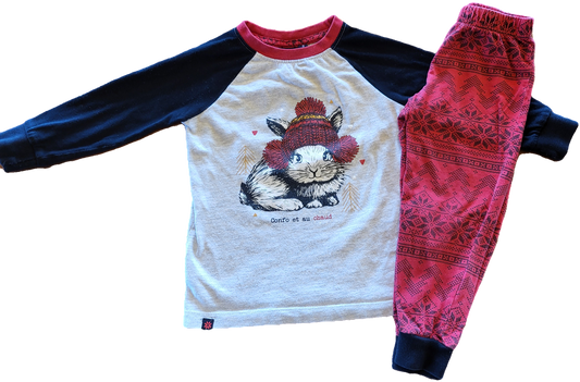 F - Pyjama lapin - 2 ans