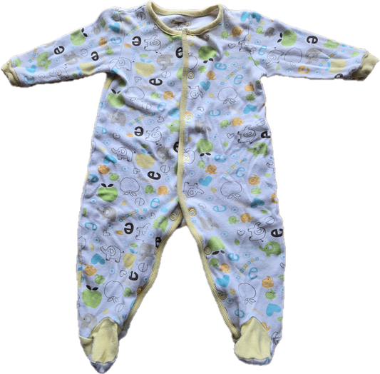 G/F - Pyjama éléphant- 6/9 mois