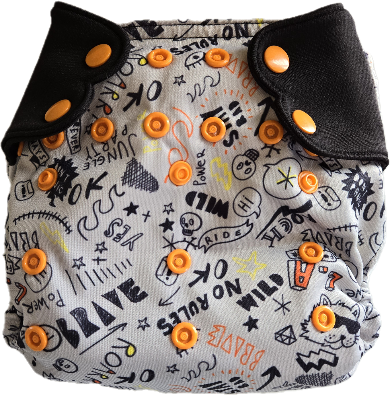 Couche lavable grise - Elf Diaper