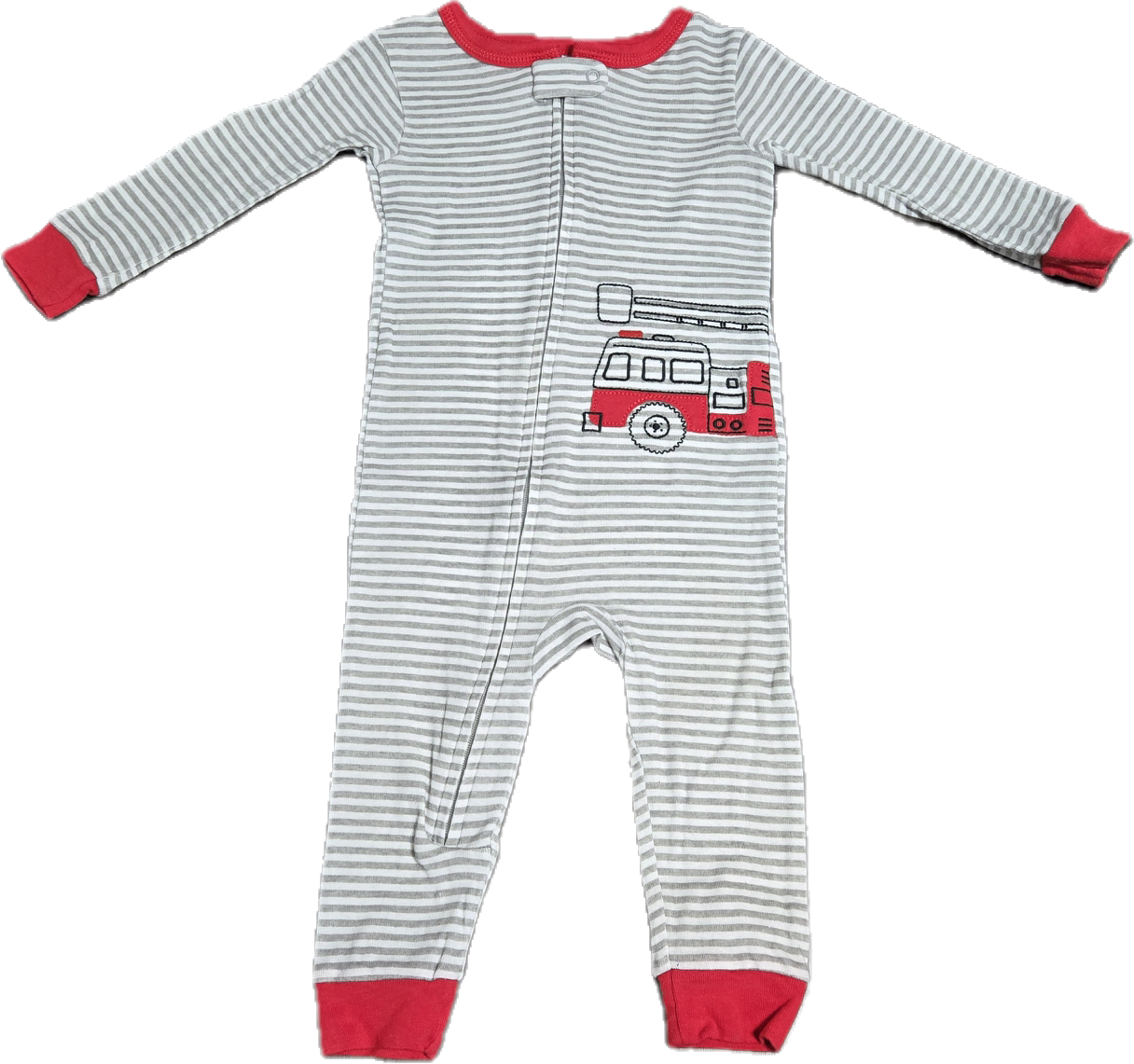 G - Pyjama pompier rayé - 12 mois