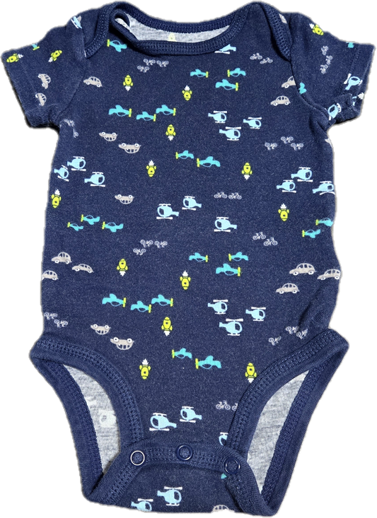 G - Cache-couche court véhicules bleu marine - 0/3 mois - Neuf