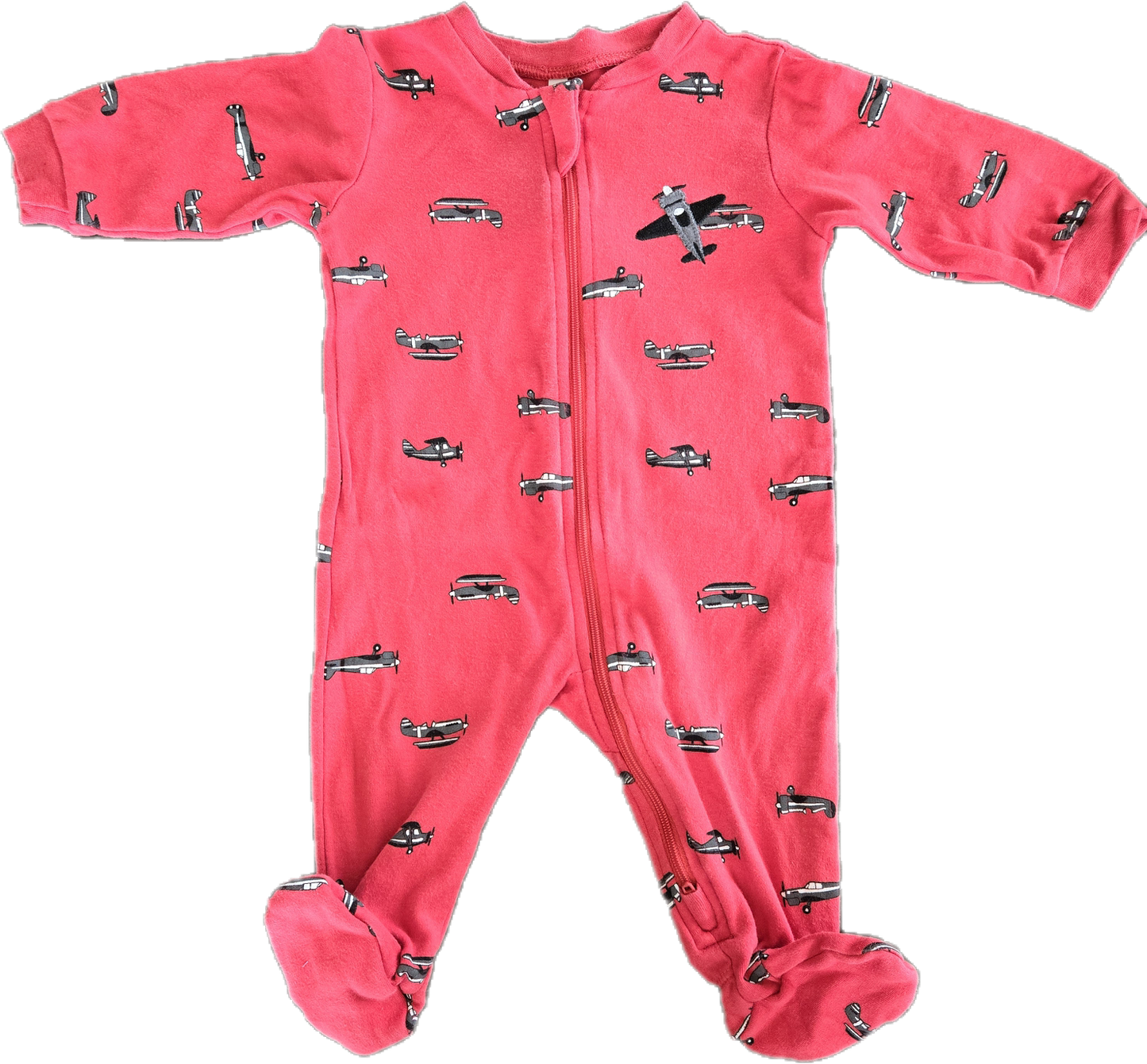 G - Pyjama rouge avion - 3 mois