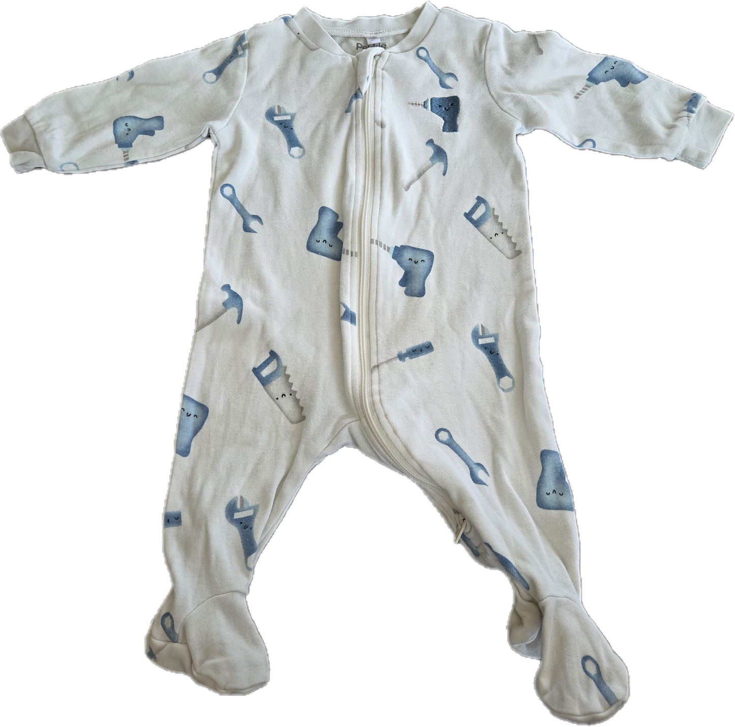 G - Pyjama outils blanc - 3 mois
