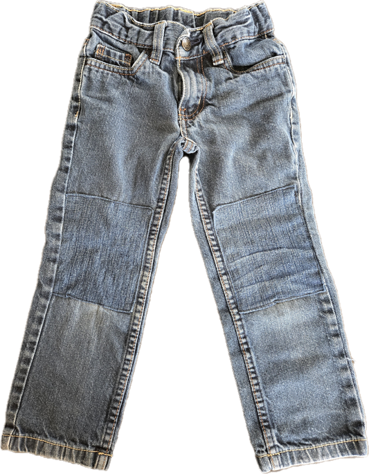 G - Pantalon jeans ajustable avec élastique - 4 ans