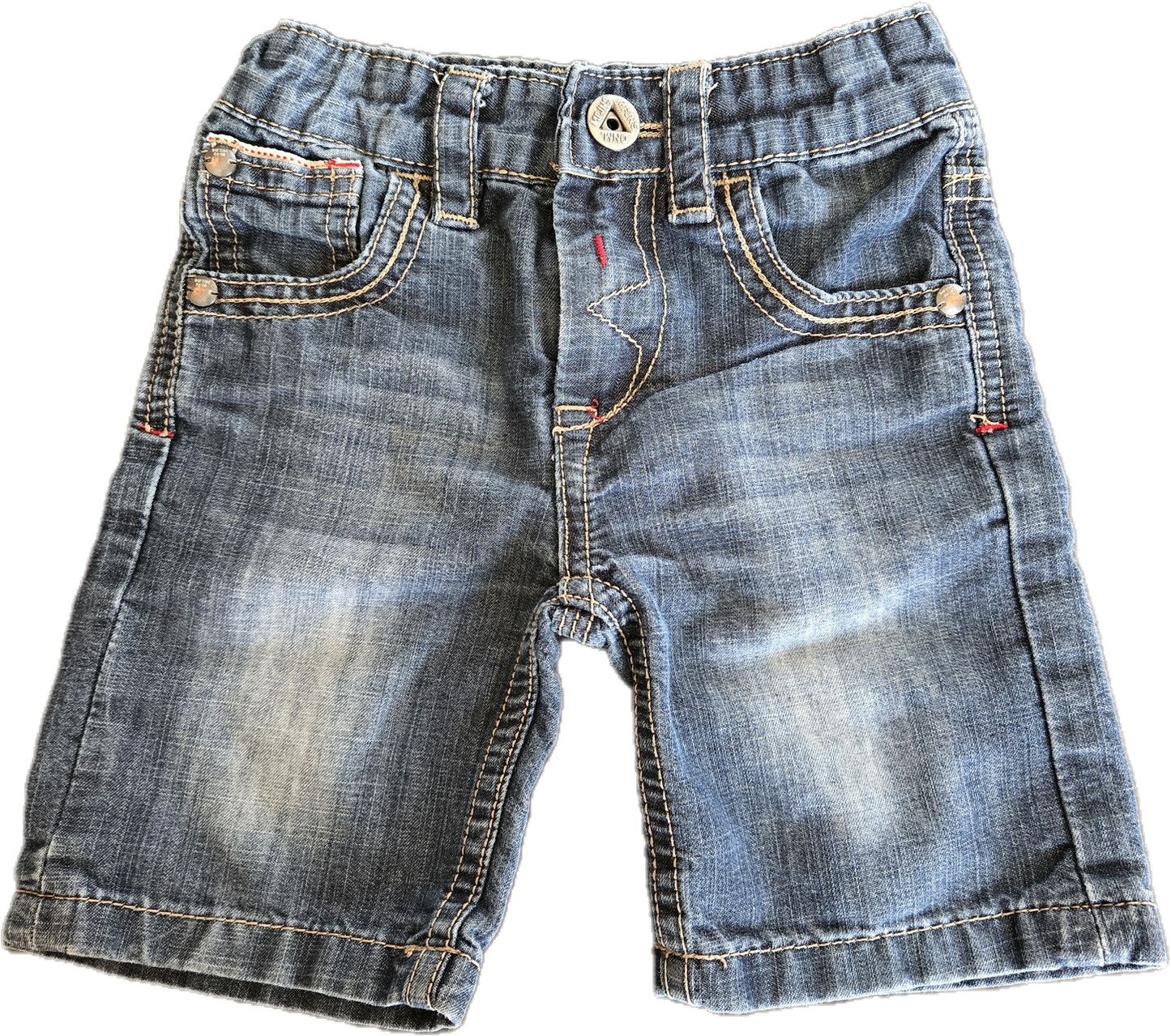 G - Short jeans ajustable avec élastique- 18 mois