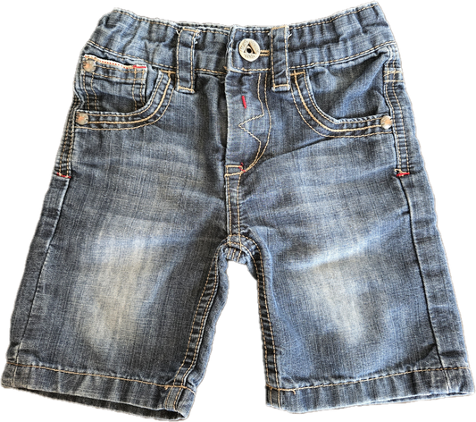 G - Short jeans ajustable avec élastique- 18 mois