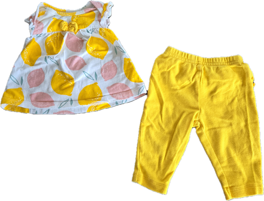 F - Ensemble été agrumes - 0/3 mois