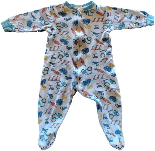 G/ F - Pyjama tracteurs - 12 mois