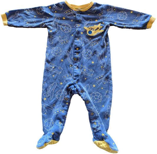 G - Pyjama avion bleu - 12 mois