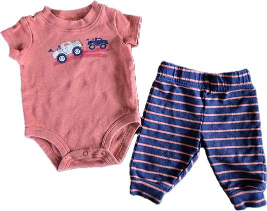 G - Ensemble camion - 0/3 mois