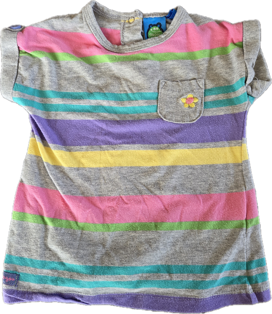 F - Chandail rayé - 6 mois