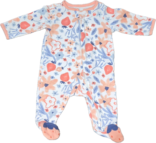 F - Pyjama fraise - 0/3 mois