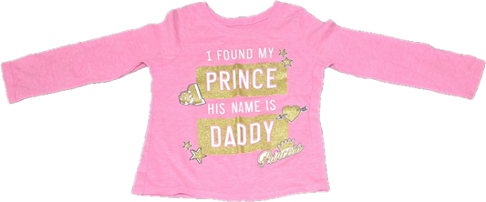 F - Chandail rose Prince Daddy - 2 ans