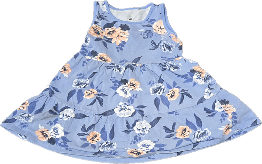 F - Robe fleurie bleu