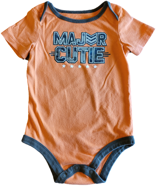 G - Cache-couche orange - 6/12 mois