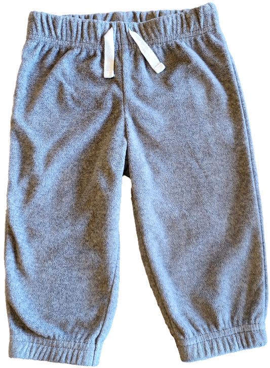 G - Pantalon doudou gris - 6/9 mois
