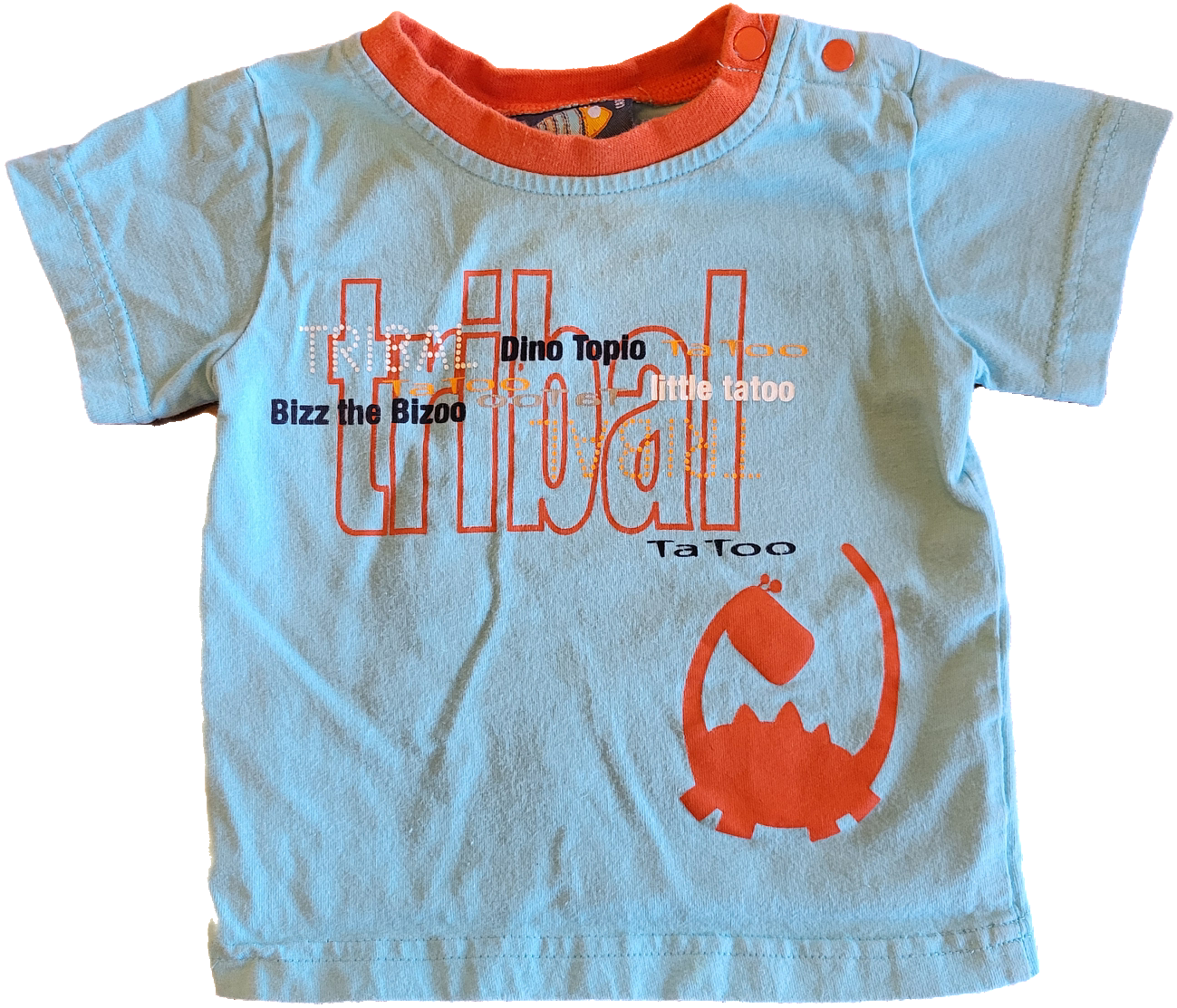 G - Chandail bleu pâle - 6/9 mois