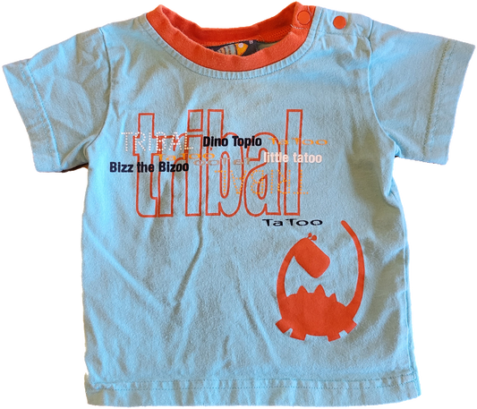 G - Chandail bleu pâle - 6/9 mois