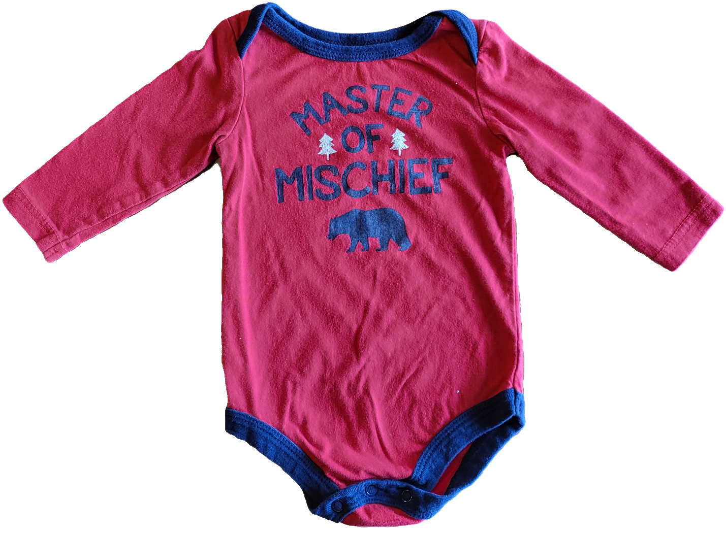 G - Cache-couche rouge - 6/12 mois