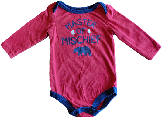 G - Cache-couche rouge - 6/12 mois