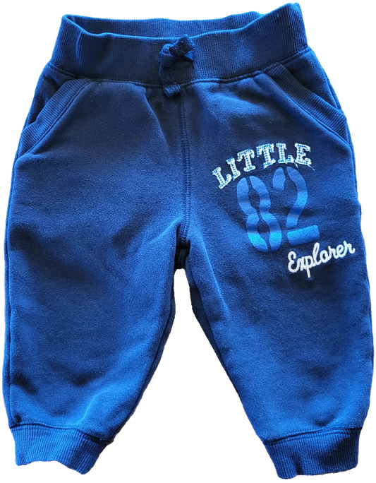 G - Pantalon bleu marine foncé - 6/12 mois