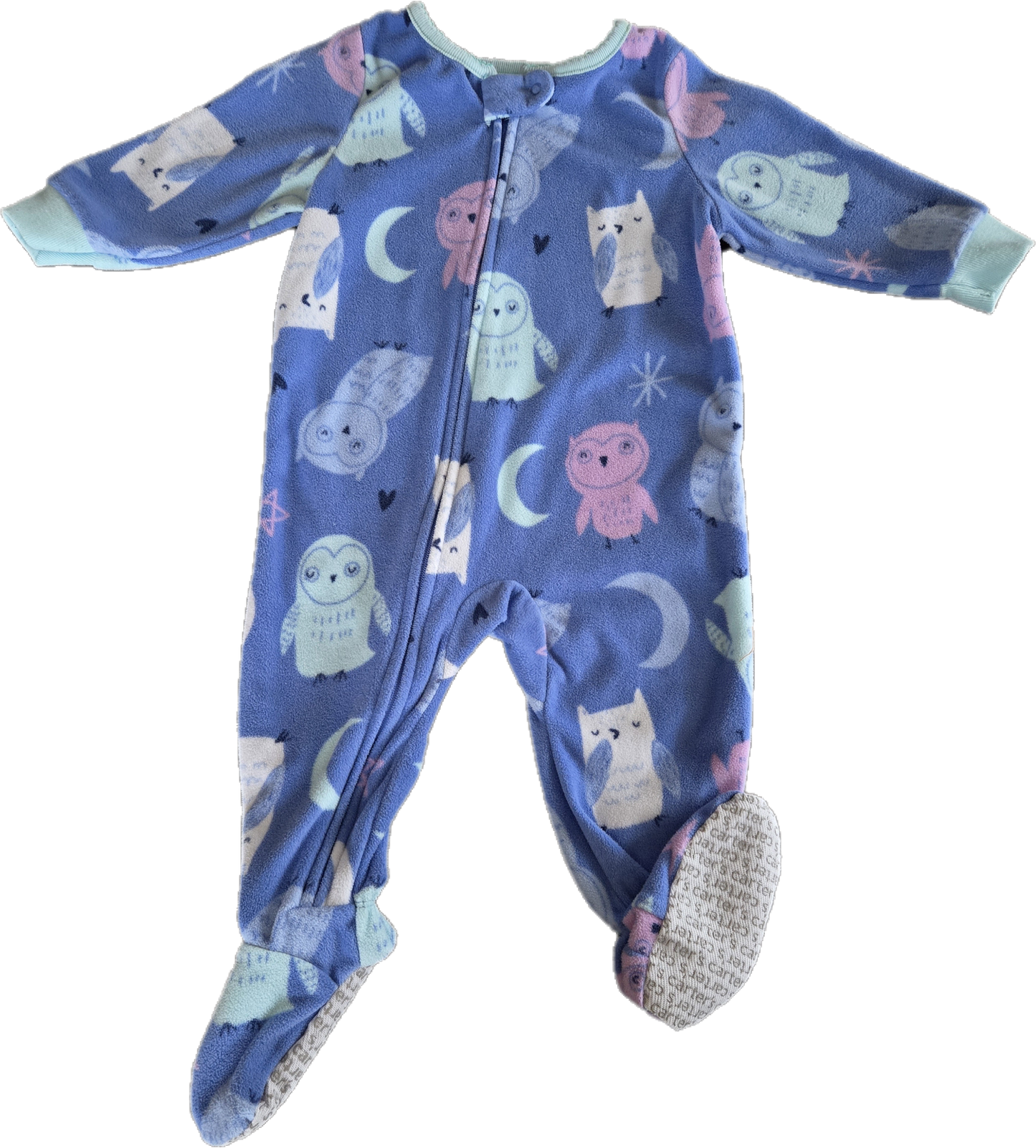 F - Pyjama bleu hiboux - 9 mois - Neuf