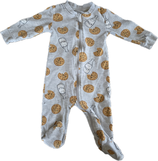 G / F - Pyjama biscuits/lait - 3/6 mois