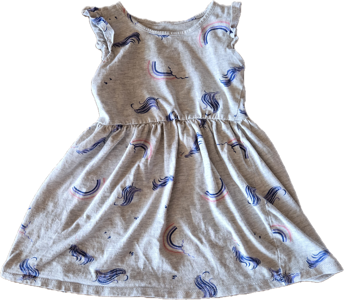 F - Robe licorne arc-en-ciel - 2/3 ans