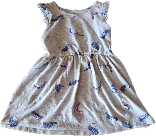 F - Robe licorne arc-en-ciel - 2/3 ans