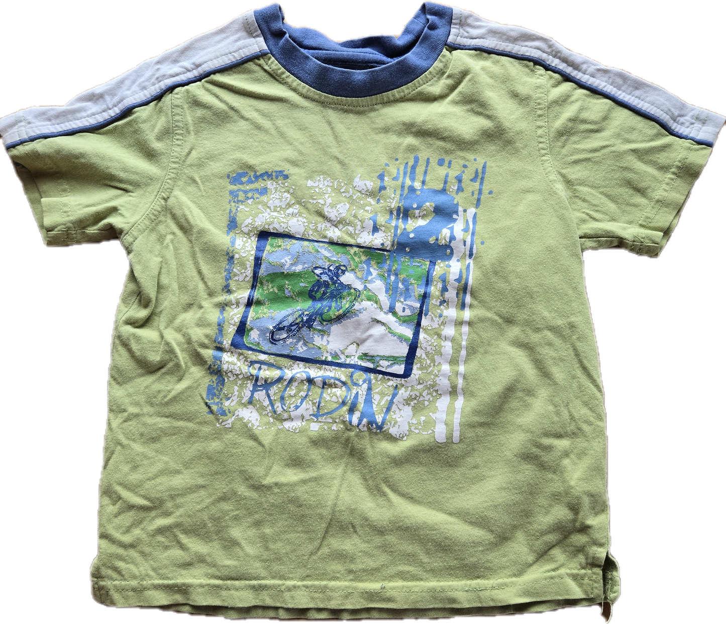 G - Chandail lime vélo- 5 ans