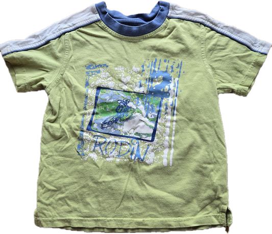 G - Chandail lime vélo- 5 ans