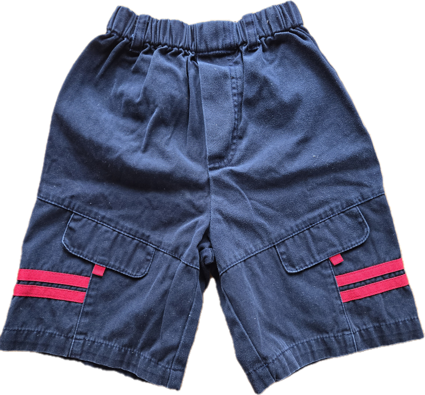 G - Short bleu marine et rouge - 2 ans