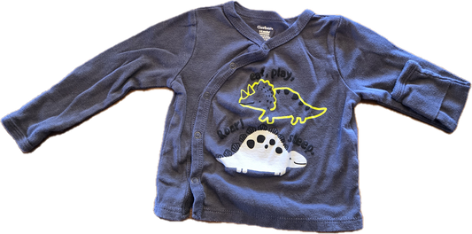 G - Chandail dino - 3/6 mois