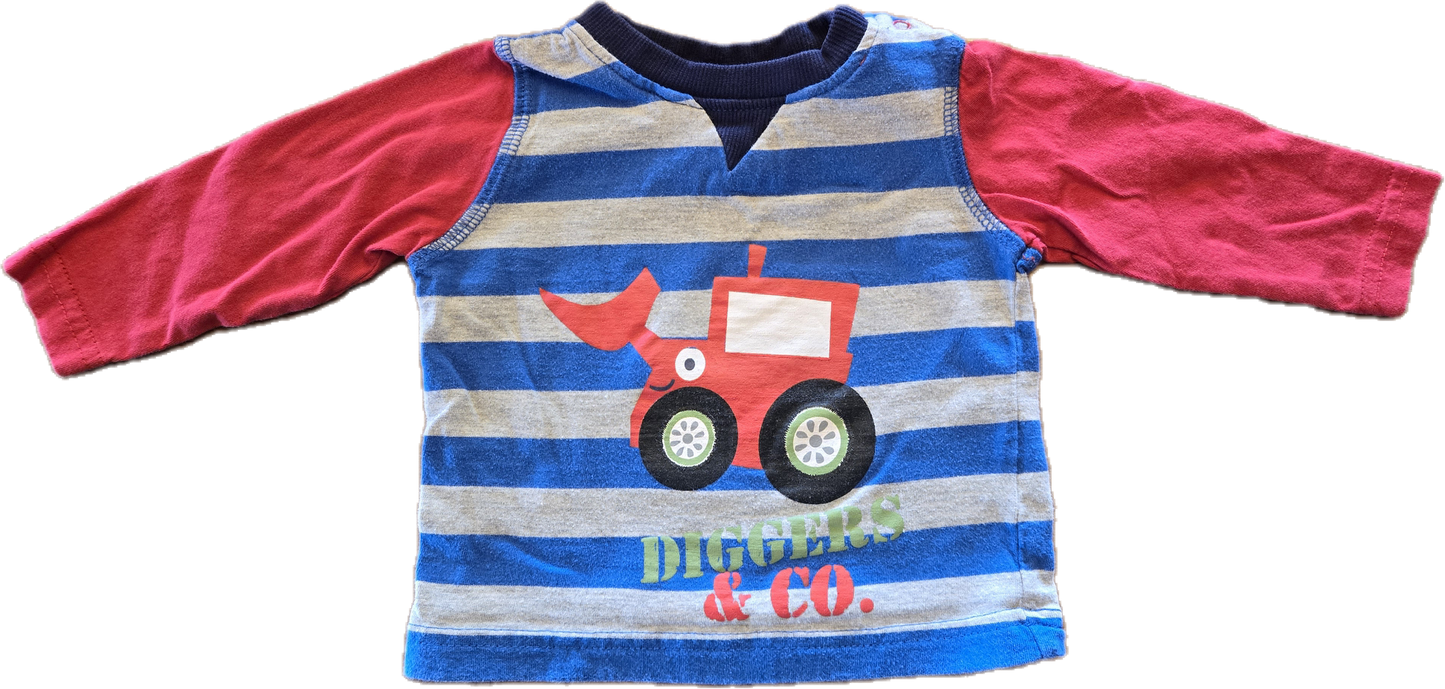 G - Chandail camion - 3/6 mois