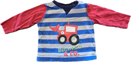 G - Chandail camion - 3/6 mois