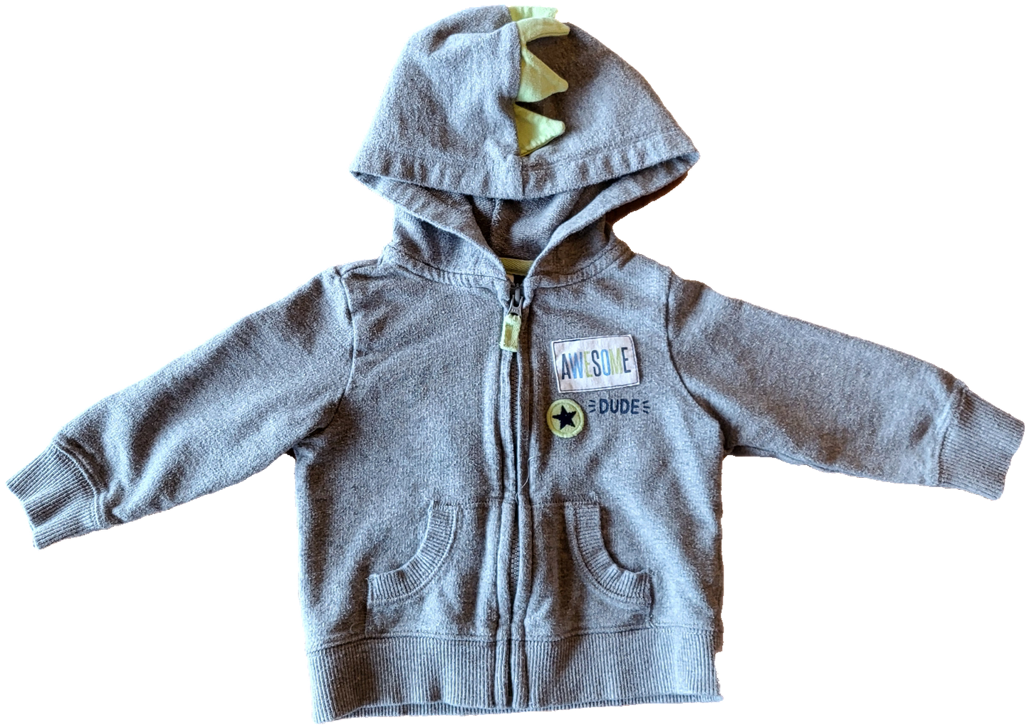 G - Coton zipper gris - 6 mois