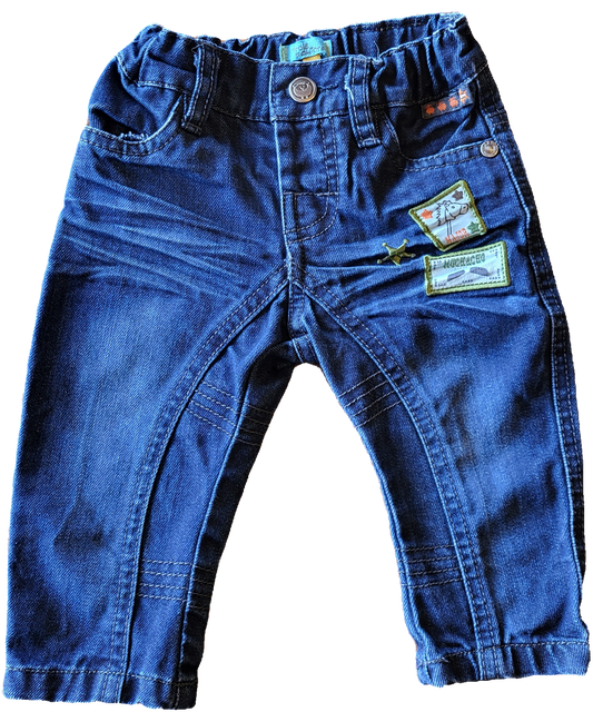 G - Pantalon jeans ajustable élastique - 6 mois