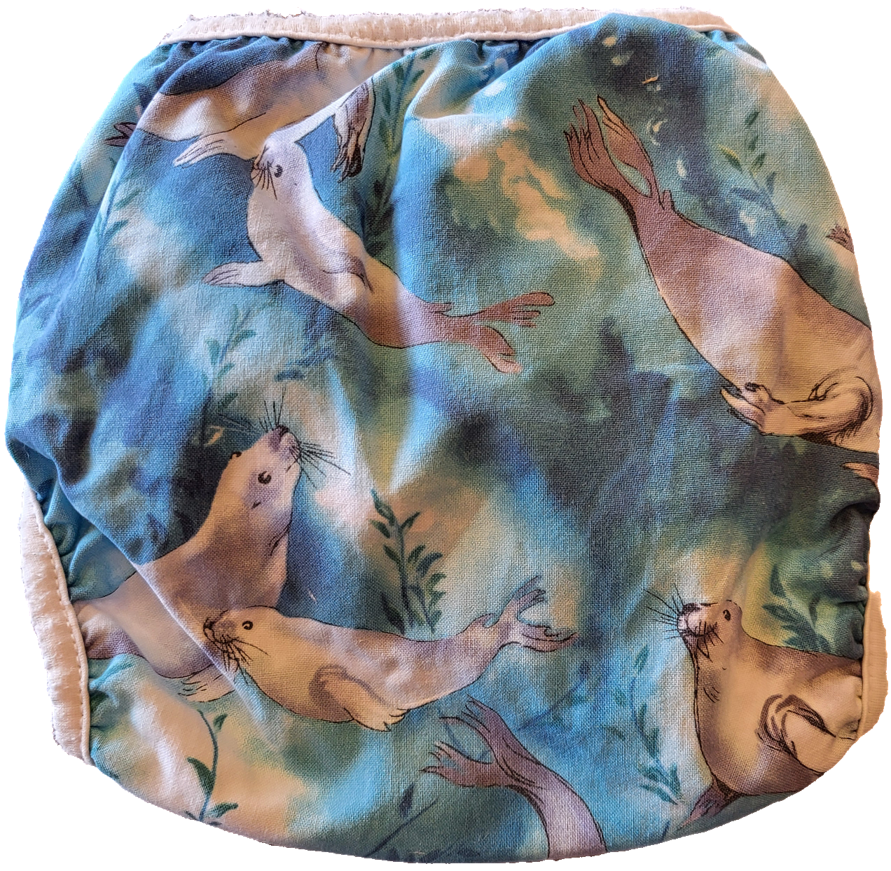 G / F - Couche lavable piscine animaux marins - Médium