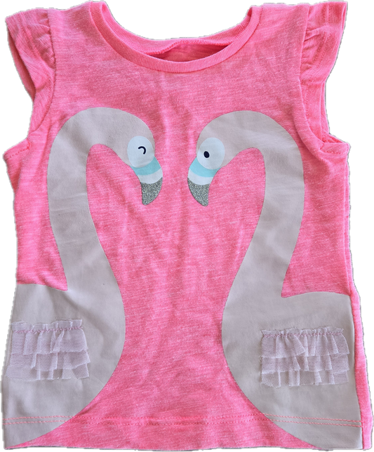 F - Camisole rose flamant - 9 mois