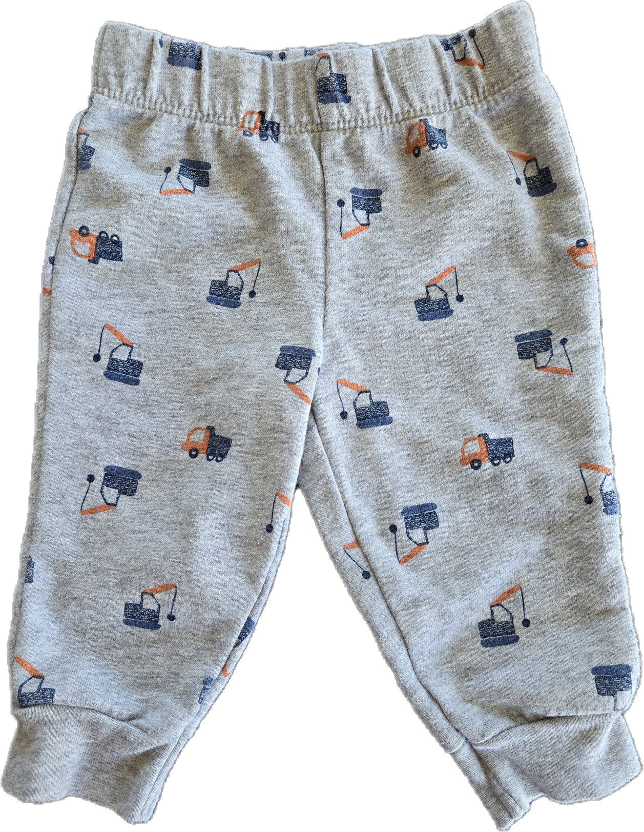 G - Pantalon gris camion - 6 mois