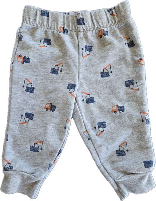 G - Pantalon gris camion - 6 mois