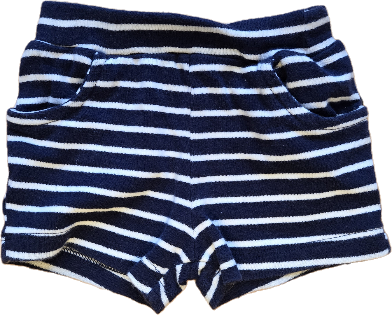 G - Short rayé bleu marine - 3 mois - Neuf