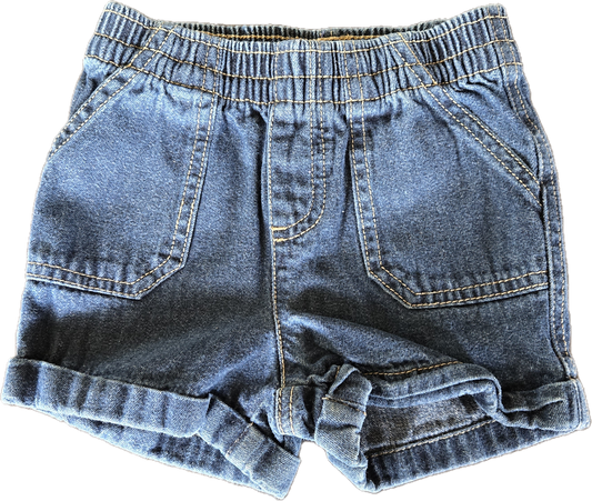F - Short jeans 12-18 mois