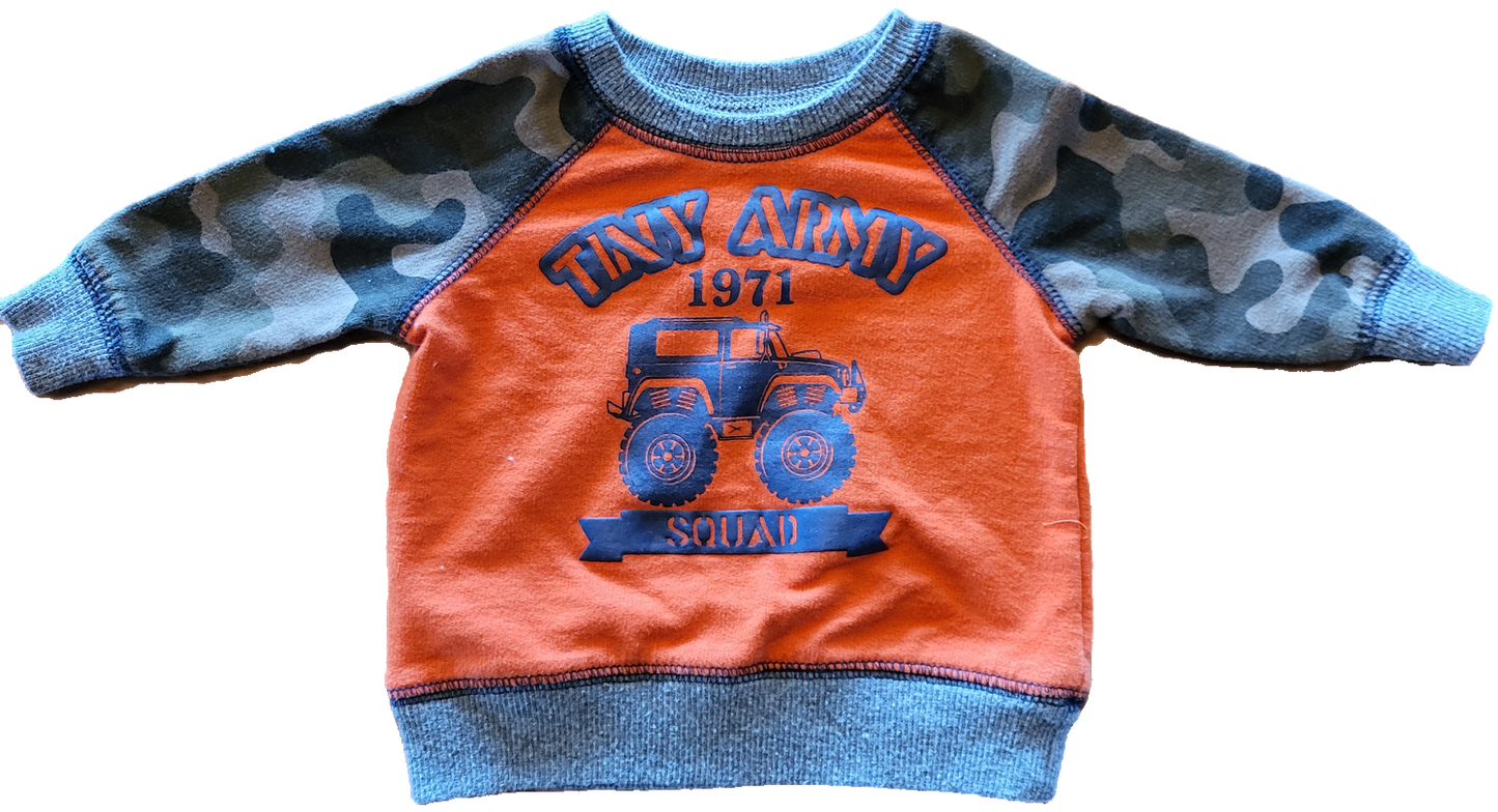 0-3 mois orange brûlée et camo