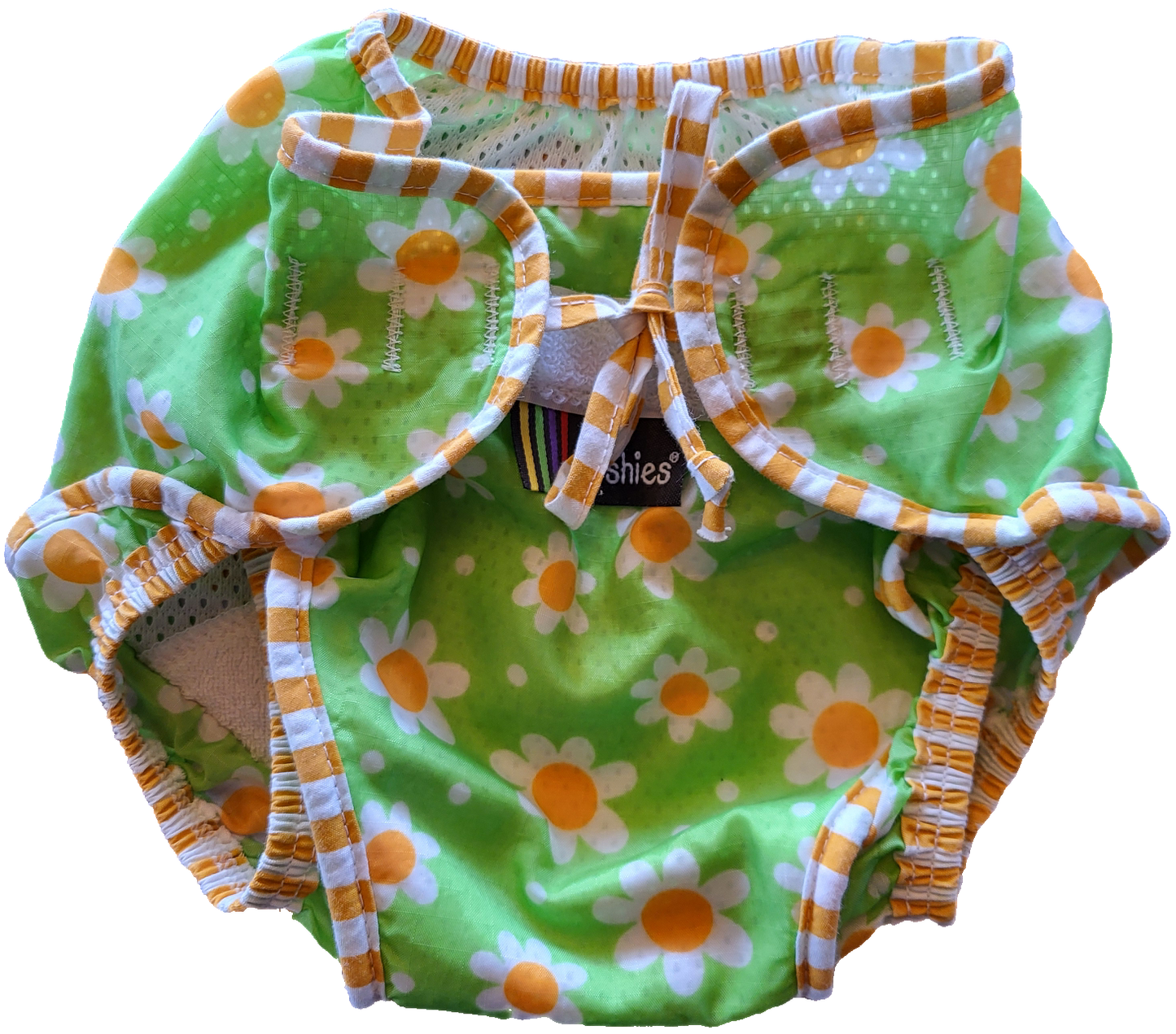 F - Couche piscine vert fleuri - Médium