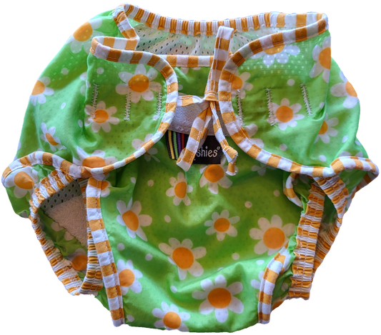 F - Couche piscine vert fleuri - Médium