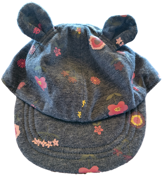 F - Casquette fleurie - 12/18 mois
