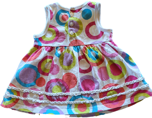 F - Robe pois - 6/9 mois