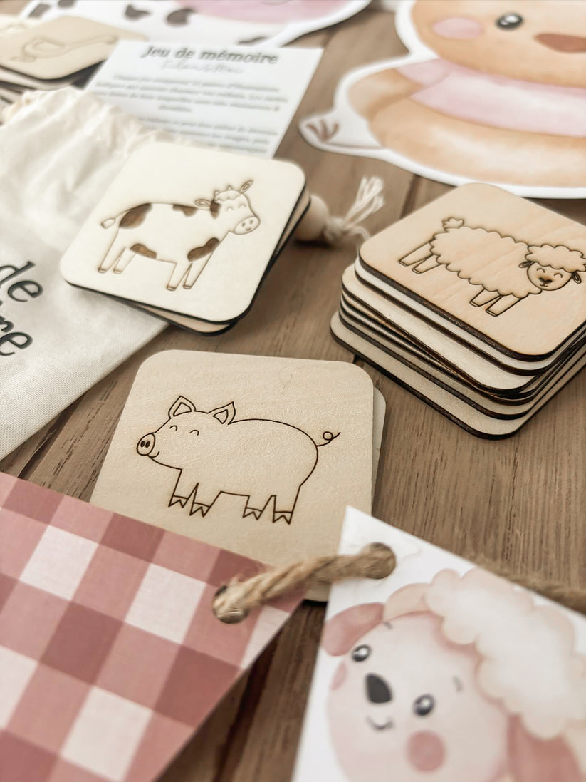 Jeu de mémoire : La ferme Filou&moi